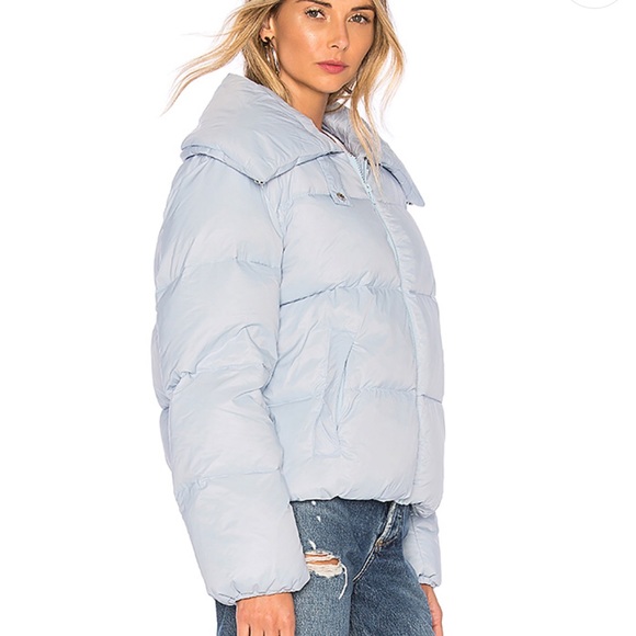 Revolve X Kendall + Kylie Puffer Jacket Ice Blue - Picture 3 of 5